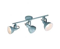 Briloner Leuchten - Lámpara de Techo, luz de techo, 3 x E14, max. 40W, menta-blanco, 55.4 cm
