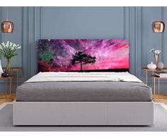 Oedim - Cabecero Cama PVC Ãrbol y Cielo Rosa 150x60cm | Disponible en Varias Medidas | Cabecero Ligero, Elegante, Resistente y Económico
