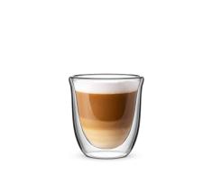 Bialetti Set 2 Vaso Double Wall Firenze, 200ml, Aislamiento TÃ©rmico, Vidrio Borosilicato