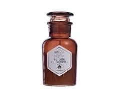 LAGUIOLE - Vela perfumada Apoticaria, Volver al Natural, Perfume de ámbar y miel, cristal tintado - 90 g - Cera natural