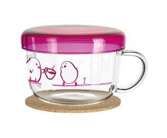 RITZENHOFF 3290006 My Moment Taza de té Cristal, 10 x 10 x 7,5 cm, Multicolor