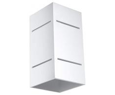 Sollux Lighting - Lámpara de pared, aluminio, color blanco, 20 x 10 x 10