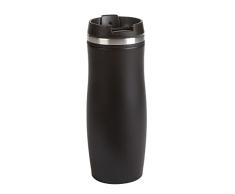 TOPICO Dark Crema Vaso Aislante, Acero Inoxidable PlÃ¡stico
