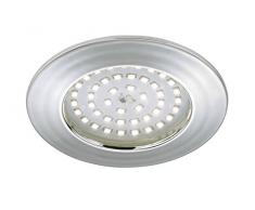 Briloner Leuchten luz LED empotrada, foco, intensidad regulable, baja profundidad de montaje, 3 cm, conexión directa 230 V, no necesita transformador, baño/baño apto IP44, chrom 10.5|watts