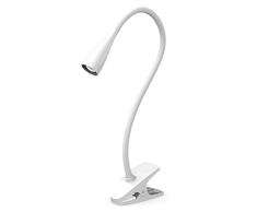 F-Bright Led Flexo led con Pinza sujeciÃ³n 3W 6500K, 3 W, Blanco
