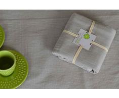 Homemaison Juego de 4 servilletas de Mesa, algodón, Lino, 40 x 40 cm