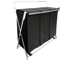 Gelco 707544 Spirit cesto para Ropa Metal Negro 88 x 53 x 30 cm