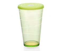 Tescoma Mydrink Vaso con Tapa, Verde, 10,20 x 10,20 x 16,2 cm