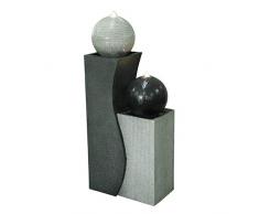 ZenLight SCFRG1958 - Fuente Grande, poliresina, Color Negro y Blanco, 42 x 24 x 94 cm