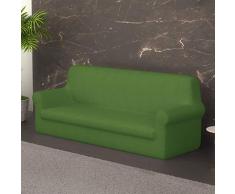 PETTI Artigiani Italiani Verde, 4 Plazas, Funda de Sofa Elastica, 100% Made in Italy, Tela Lineal, (170Â a 280 cm)