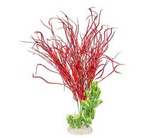 Aqua Della, Planta Artificial Colorida de plÃ¡stico Flexible Lily Grass XL - 50 cm, pie Resistente, Ofrece refugios y Lugares de reproducciÃ³n, Apto para acuarios y terrarios