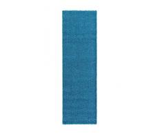 A2Z RUG Tapete para salón o Dormitorio de 60 x 230 cm, Color Azul, Acogedor tapete colección