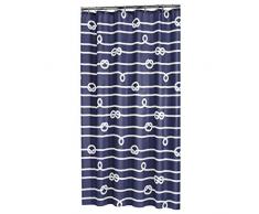 Sealskin Rope Cortina De Ducha, Poliéster, Azul, 180X200 Cm