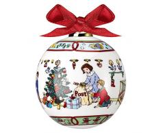 Hutschenreuther 27940 - Bola para árbol de navidad (porcelana), diseño con escena navideña