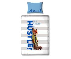 Disney Zootropolis - Juego de funda nórdica y funda de almohada para cama individual, diseño de Zootrópolis