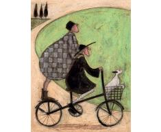 Pyramid International WDC92277 Sam Toft Double Decker Bike - Lienzo Decorativo