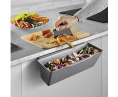 Metaltex Clean-Tex Bandeja de Goteo para residuos de Cocina, PlÃ¡stico PP, Gris