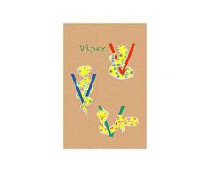 Komar Wandbild Von ABC Animal V | Poster, Bild, Wohnzimmer, Schlafzimmer, Dekoration, Kunstdruck | ohne Rahmen | P036V-30x40 fotomural, carbÃ³n