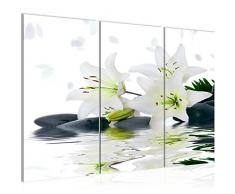 Runa Art imÃ¡genes flores lirios Wandbild 120 x 80 cm Vlies - lienzo XXL formato Wandbilder salÃ³n vivienda Deko Kunstdrucke verde de 3 piezas - Made in Germany - listo para colgar 201631a