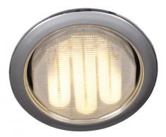 Naeve Leuchten 428642 - Lámpara de techo (bombilla de bajo consumo GX53, 7 W, diámetro de 10,5 cm, profundidad del foco de 3,5 cm, metal), color cromo