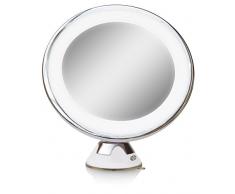Rio Beauty Espejo de Maquillaje Multiusos Iluminado LED, Blanco, 7 x 7 x 20 cm