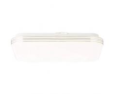 Brilliant lÃ¡mpara Ariella LED aplique y plafÃ³n 34x34cm blanco / cromo |Â 1x 24W LED integrado, (1900lm, 3000K) |Â Escala A ++ a E |Â Ahorro de energÃ­a y durabilidad gracias al uso de LED