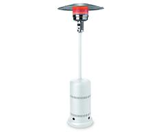 Kemper Calefactor de exterior a gas butano/propano, blanco