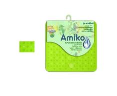 ALFOMBRA BAÃO PVC TRANSLUCIDO 54X54 CM VERDE