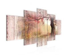 Imagen de otoño vintage cuadro de fieltro â lienzo XXL formato pared imágenes salón vivienda decoración impresiones Rosa 5 piezas â Fabricado en Alemania â listo para colgar 606453a