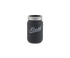 axentia Retro Taza de Cepillo de Dientes, Antracita, Ã 6,5 cm