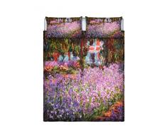 Sogni dAutore Set de Ropa de Cama (Hoja Plana 255x300cm + 2 Fundas Cojin 52x82cm con Solapa Interna), SD55, 100Â % AlgodÃ³n, Doble