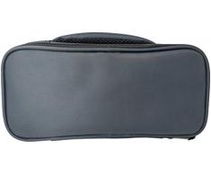 Nerthus Lunch Bag Rectangular Fiambrera Bolsa Termica Porta Alimentos Individual, Gris 1 Bolsillo, Tela Resistente, Negro, Talla Ãnica