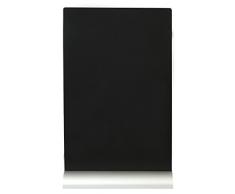 SECURIT A4 Silueta Pizarra con Tiza pie de Aluminio Incluido