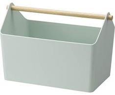 Yamazaki - Caja de almacenaje (Polipropileno, tamaño único), Color Azul