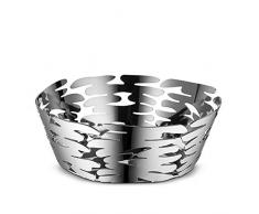 Alessi Barket Cesto Redondo de diseÃ±o Inoxidable 18/10, Steel, Gris Acero, Talla Ãºnica