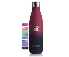 KollyKolla Botella Termica, Botella Agua Acero Inoxidable, Termo sin BPA, Cantimplora Infantil EcolÃ³gica, Botella Deporte Reutilizable, Garrafa Agua para NiÃ±os, Bebe, NiÃ±a, NiÃ±o, Colegio, Ciclismo