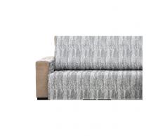 Estoralis Veracruz - Protector Funda Sofa. Fundas para Sofa Jacquard. Reversible Comodo Practico Resistente. Facil Montaje 2 Plazas. Color Gris