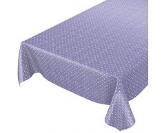 ANRO - Mantel de Hule, diseño de Lunares, Color Azul, 140 x 140 cm, 140 x 140 cm