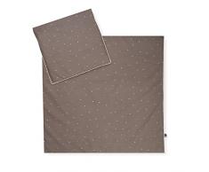 Julius Zöllner Ropa de Cama Infantil de 100 % algodón orgánico 80 x 80 + 35 x 40 cm, Juego de 2 Piezas de Funda nórdica y Funda de Almohada, con Cremallera, Standard 100 by Oeko-Tex, Wild Dots