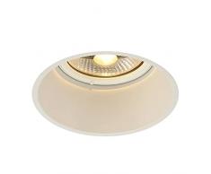 SLV Blanco Horn-T/Foco, luz de inundaciÃ³n, proyector Techo, luminaria empotrable led, iluminaciÃ³n de Interior / GU10 75Â W