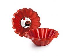 Ibili 875322 FLANERO Rizado Strawberry 22 CM, Stainless Steel