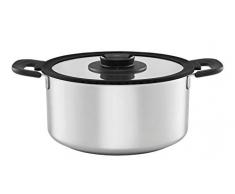 Fiskars Cazuela con tapa, 5 litros, Para todas las cocinas, Acero Inoxidable/PlÃ¡stico, Ã 26 cm, Functional Form, 1026578