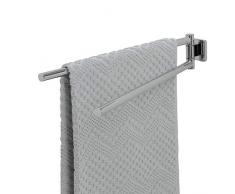 Tiger Dock Toallero de 2 Barras, Acero Inoxidable, Cromo, 4.9 x 7.8 x 45.3 cm
