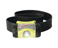 UK Lights 17010 - Linterna frontal funciona con 3 pilas AAA Vizion i Atex amarillo neón