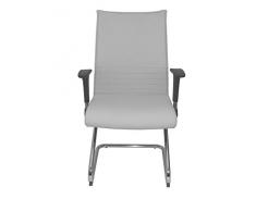 Sillón Albacete confidente patín similpiel blanco