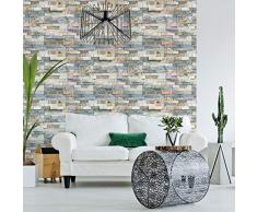 Ambiance-Live col-mat-RV-A0102_40 x 40 cm - Adhesivos Decorativos para Pared, Vinilo, con Piedras Naturales, 40 x 40 cm
