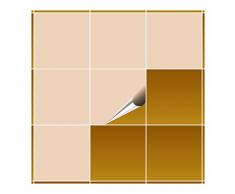 FoLIESEN Adhesivo para azulejos para baño y cocina – 20 x 20 cm – marfil Mate – 60 adhesivos para azulejos para pared azulejos