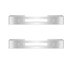 SXCDD Cabina de ducha cuadrada plateada, soporte de baño de aluminio sin taladrar en acero inoxidable, 2 rejillas de ducha con soporte para jabón de champú