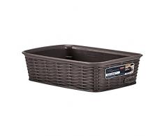 Stefanplast Elegance Cesta Ratán, Marrón, 20 x 14 x 6 cm