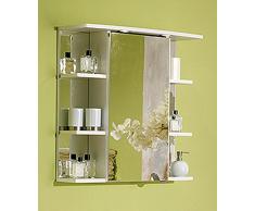 Simply Chelsea Armario con Espejo, Blanco, 24 x 66,8 x 70,4 cm